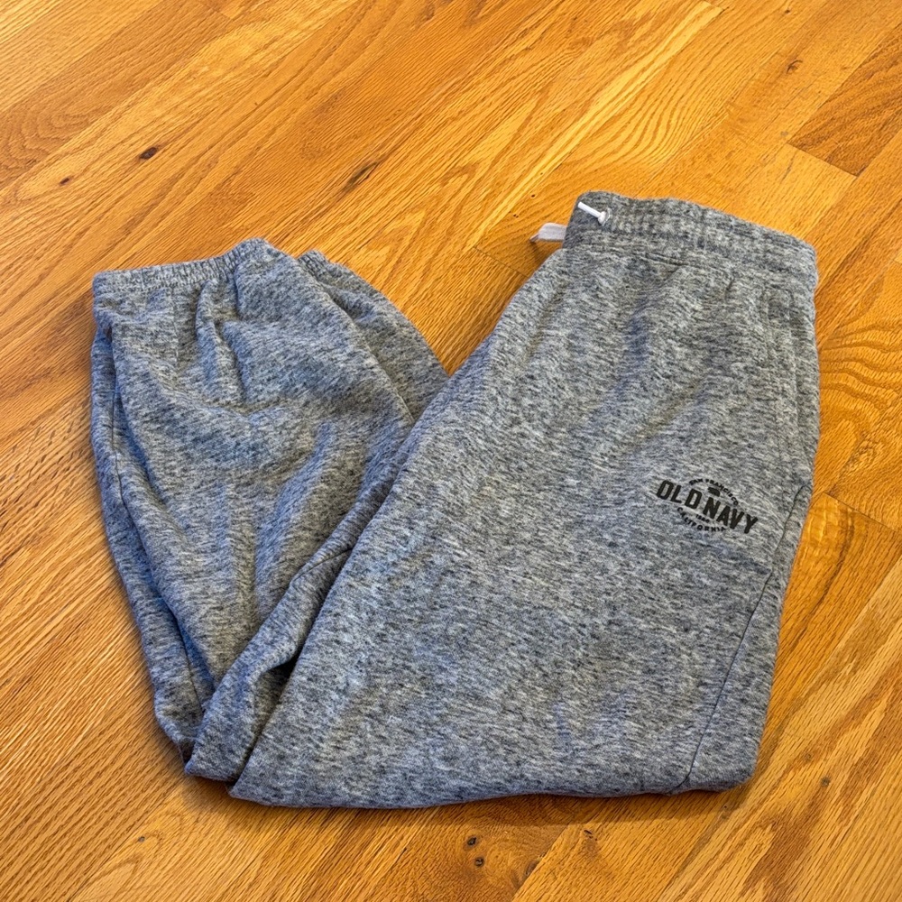 Baggy Jogger Sweatpants- Heather Gray (Size 10-12)